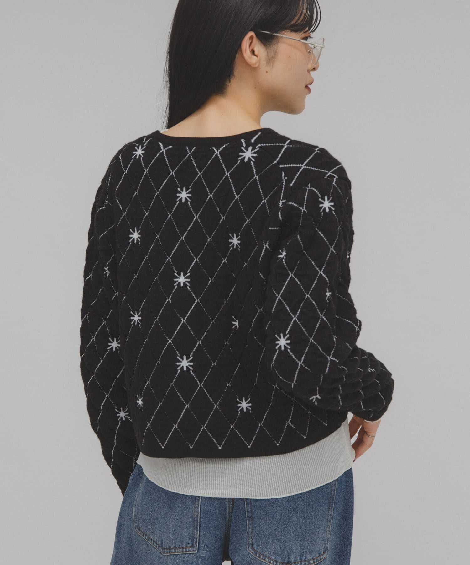  「キルティングショートカーディガン」|ニット・セーター|