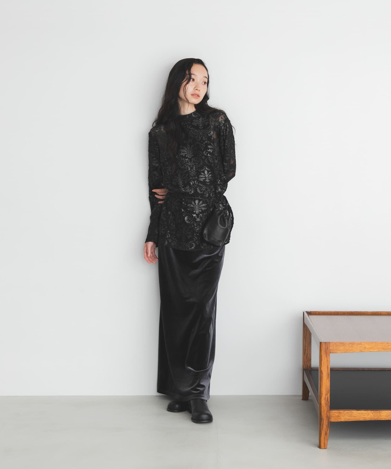  「チュールジャガードブラウス」|シャツ・ブラウス|