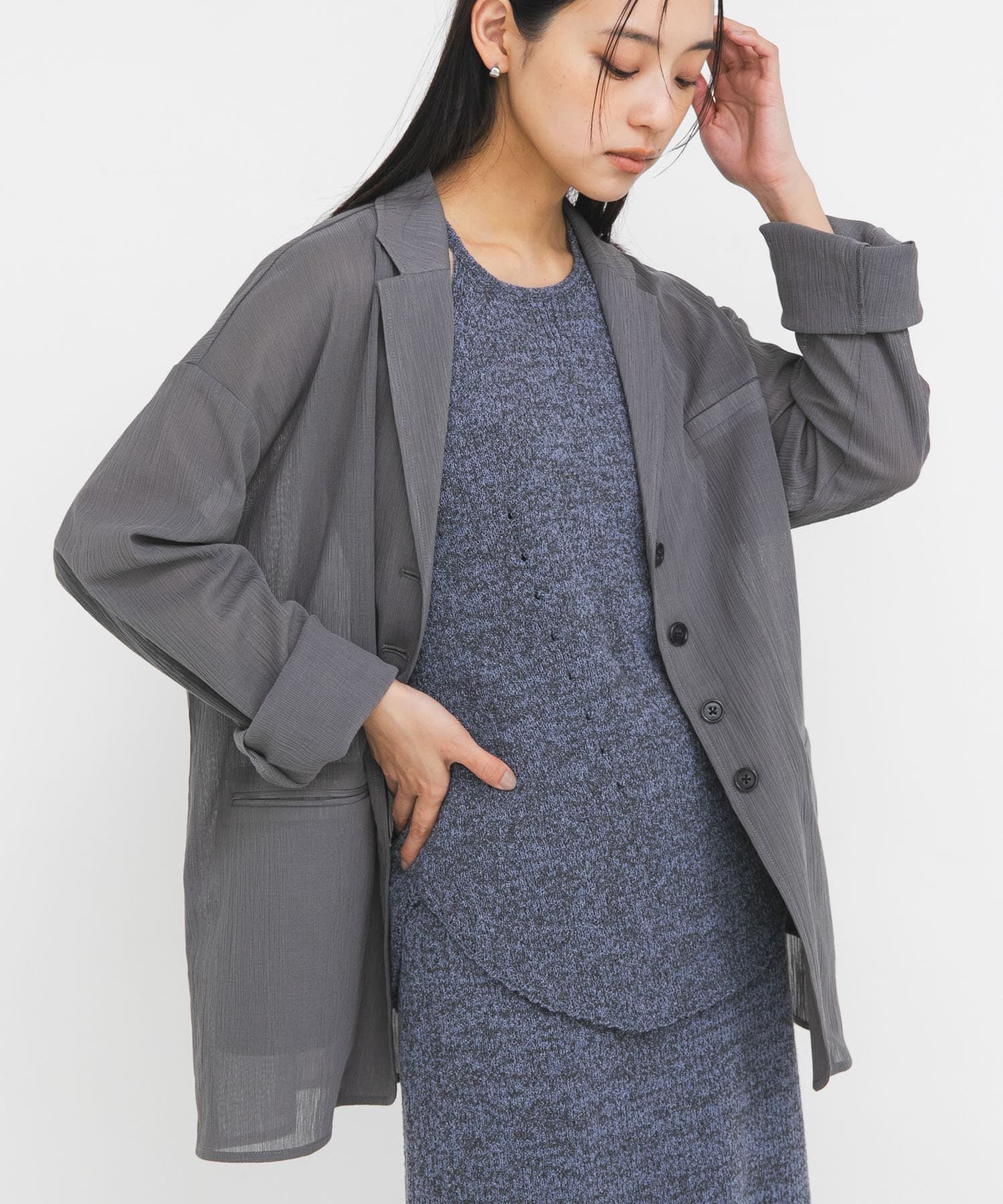  「メランジRIBタンクトップ」|タンクトップ|