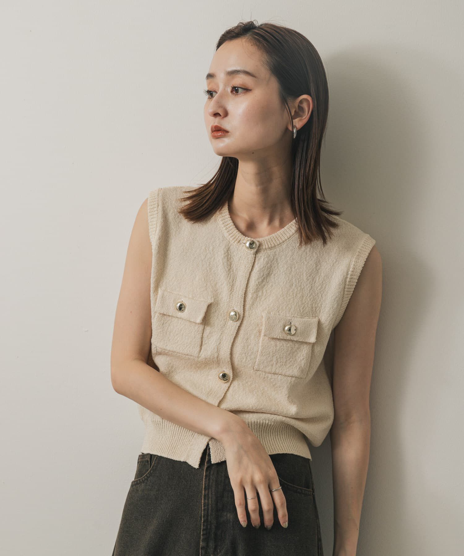 SENSE OF PLACE by URBAN RESEARCH「メタルボタンポケットベスト」|ベスト・ジレ|