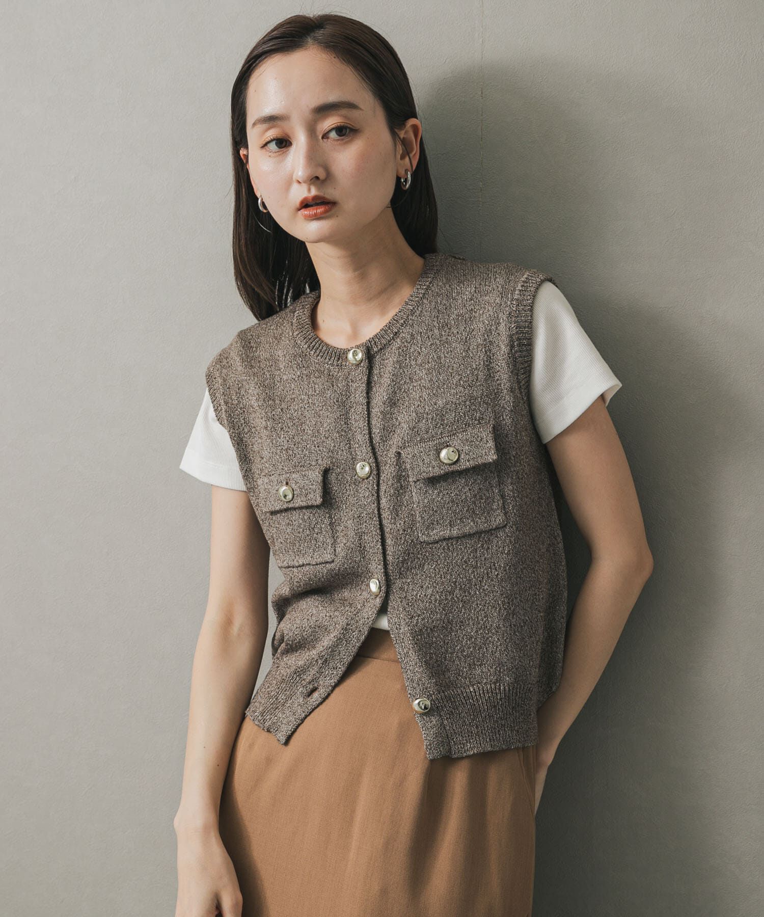 SENSE OF PLACE by URBAN RESEARCH「メタルボタンポケットベスト」|ベスト・ジレ|