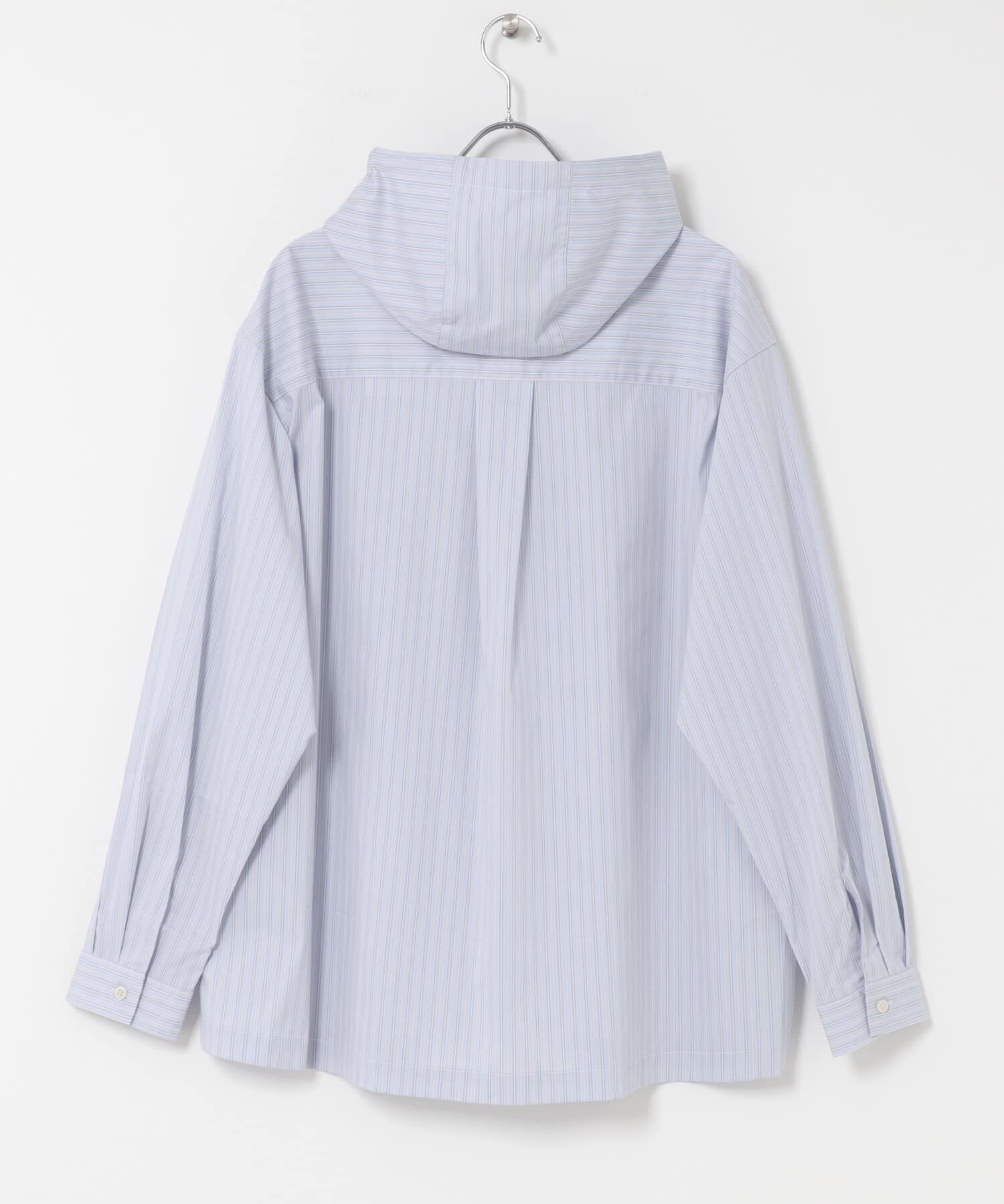 SENSE OF PLACE by URBAN RESEARCH「ストライプフーディールーズシャツ」|シャツ・ブラウス|