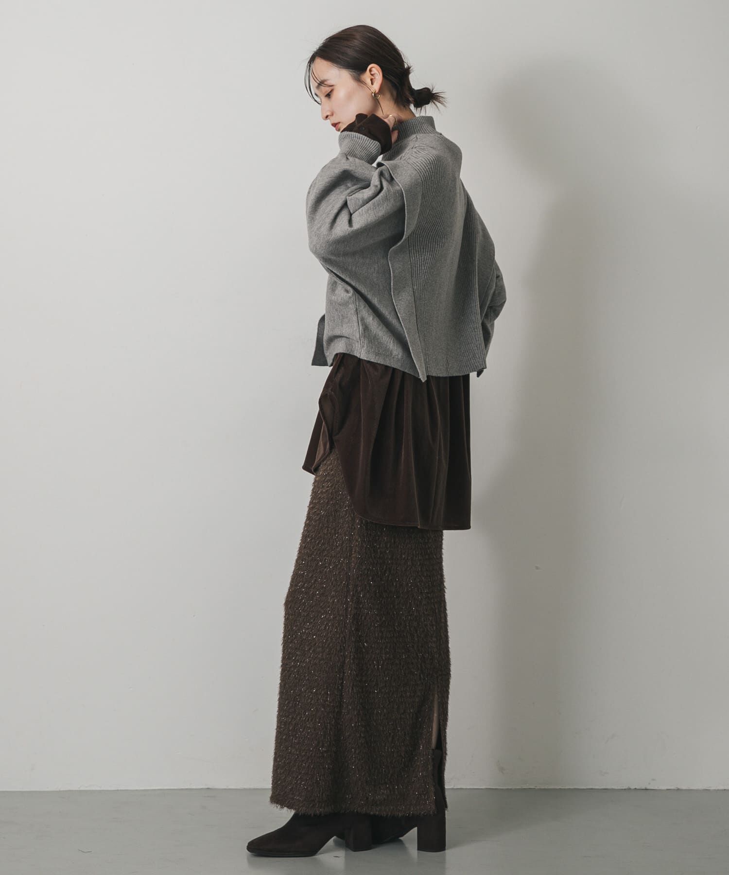 SENSE OF PLACE by URBAN RESEARCH「『一部WEB限定カラー』ストレッチショルダータックセーター」|ニット・セーター|