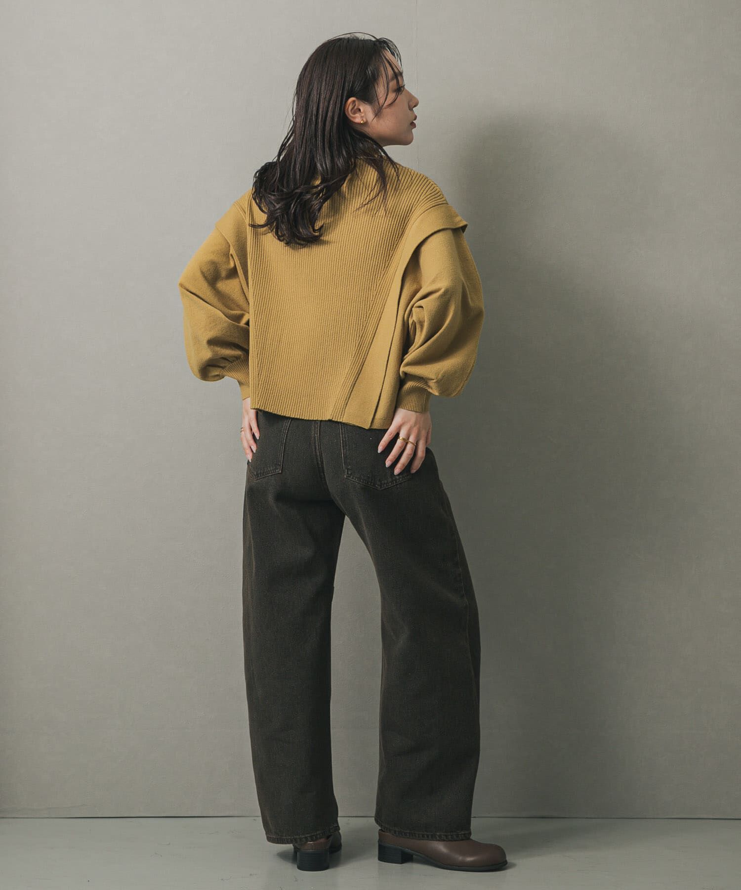 SENSE OF PLACE by URBAN RESEARCH「『一部WEB限定カラー』ストレッチショルダータックセーター」|ニット・セーター|