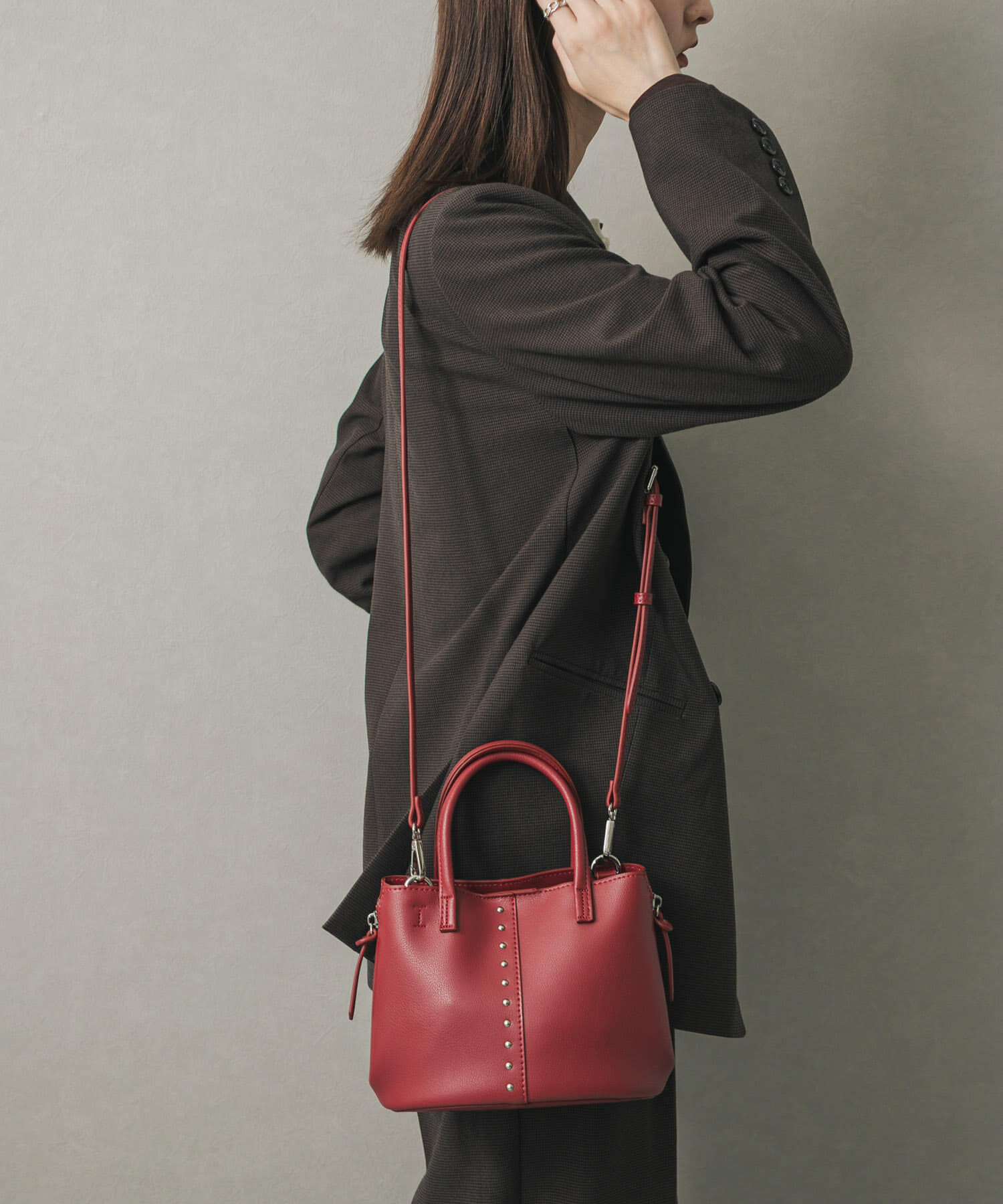 SENSE OF PLACE by URBAN RESEARCH「スタッズショルダーバッグ」|ショルダー・メッセンジャー|