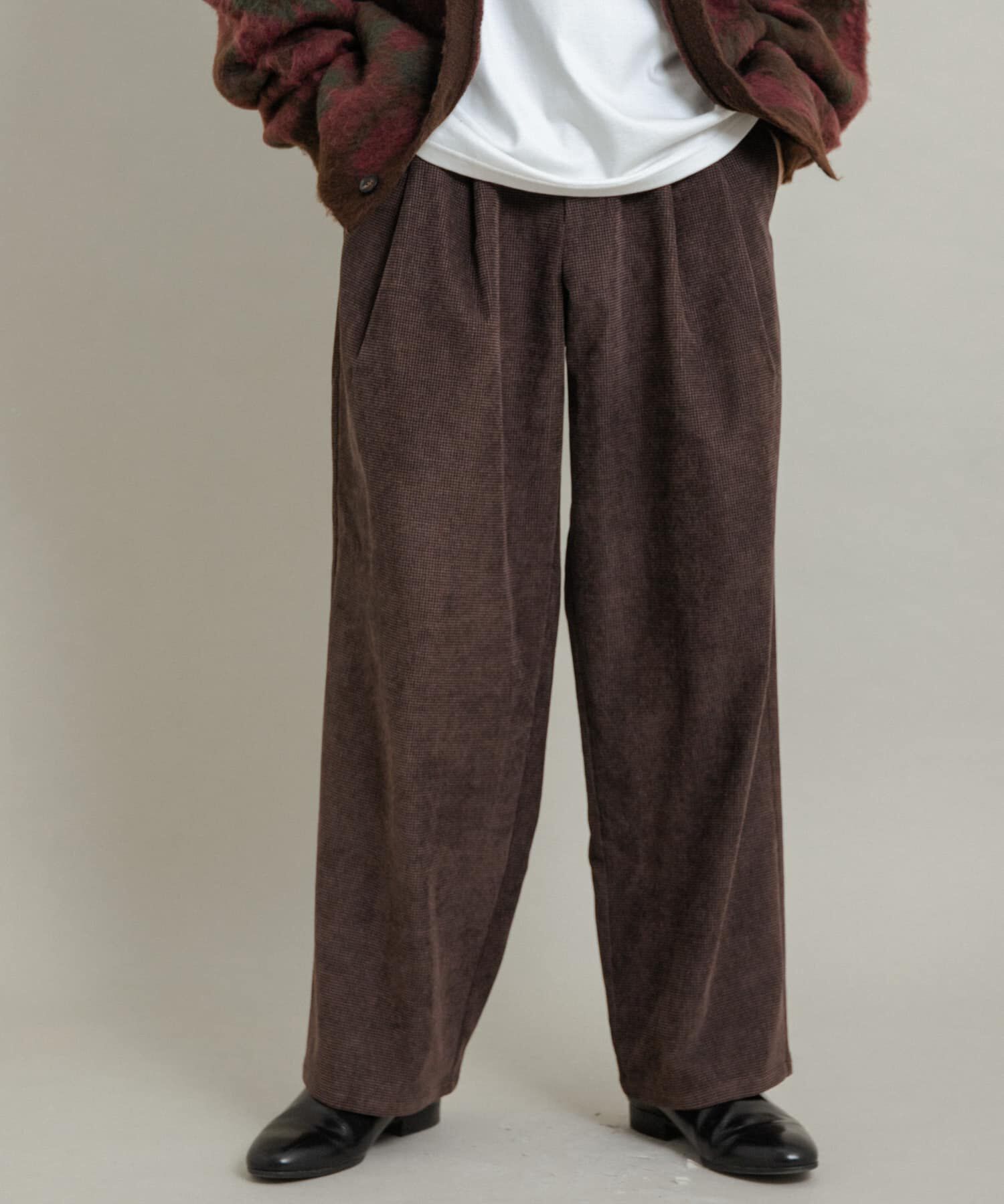 SENSE OF PLACE by URBAN RESEARCH「ブロックコーデュロイワイドスラックス」|その他|