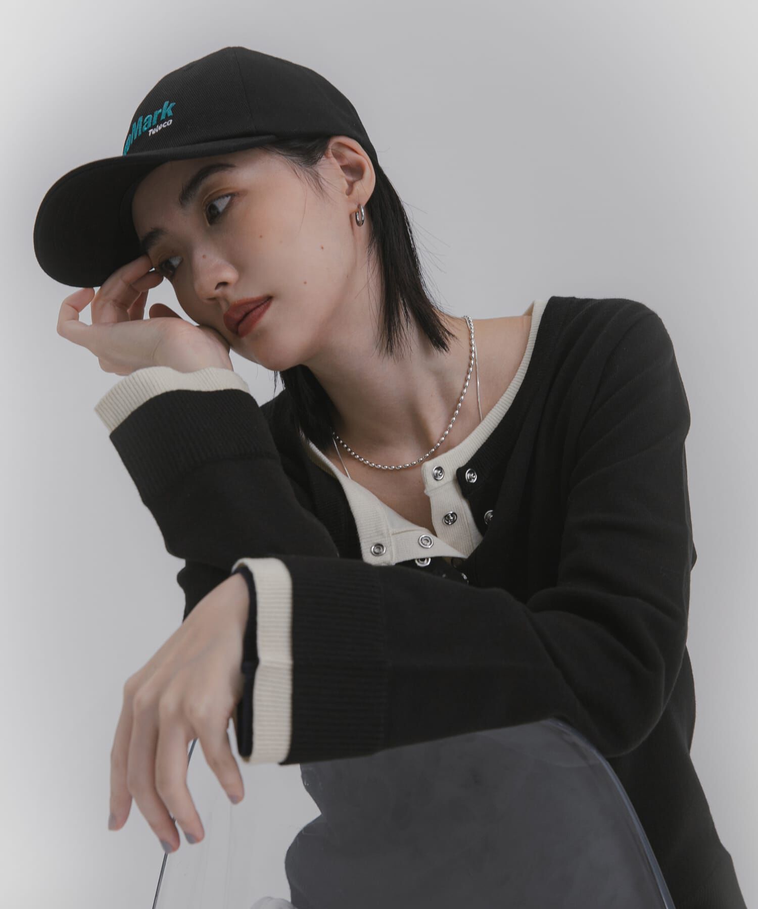 SENSE OF PLACE by URBAN RESEARCH「ヘンリーネックレイヤードセーター」|ニット・セーター|ブラック