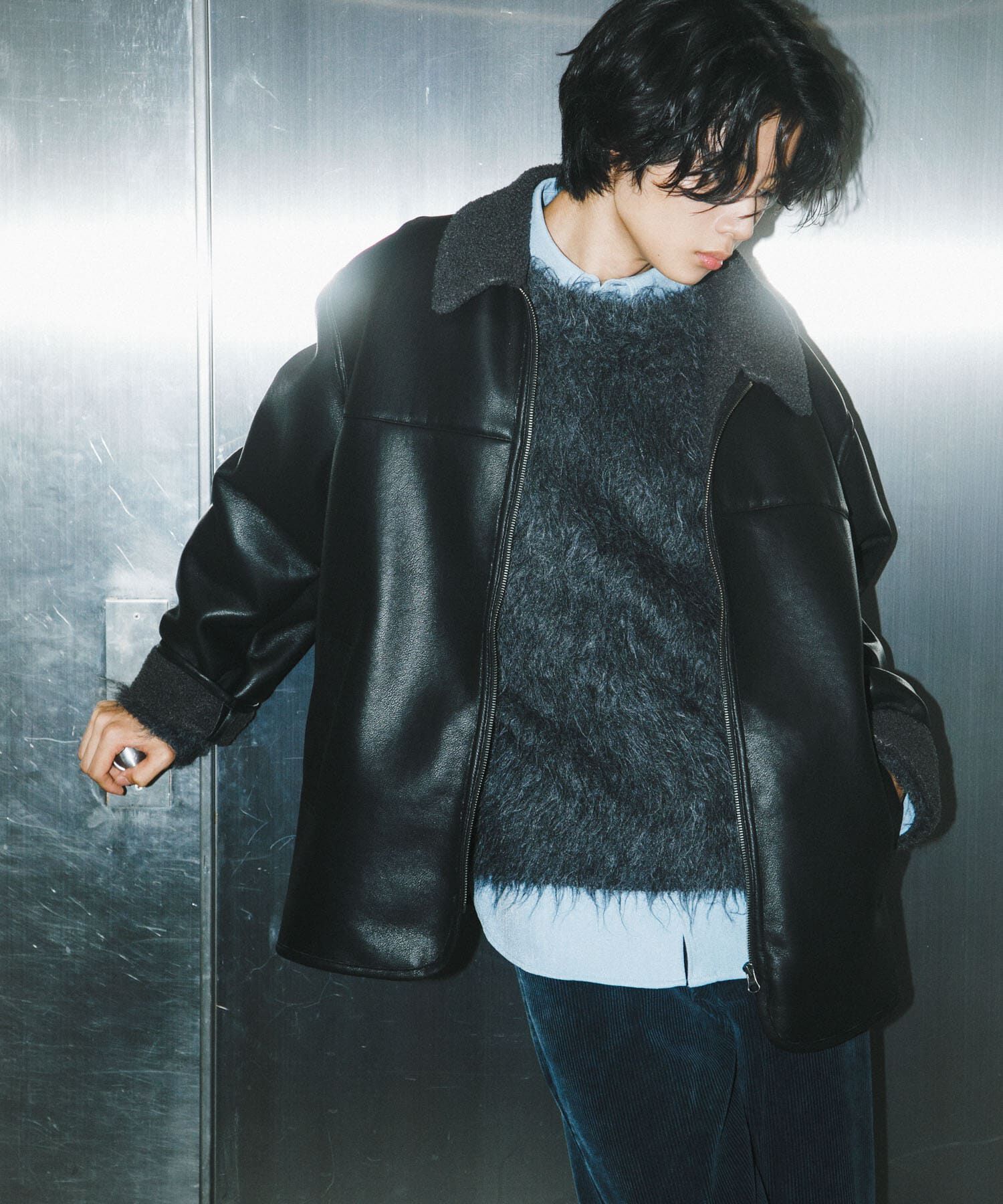 SENSE OF PLACE by URBAN RESEARCH「アソートボアブルゾン」|ブルゾン・スタジャン|