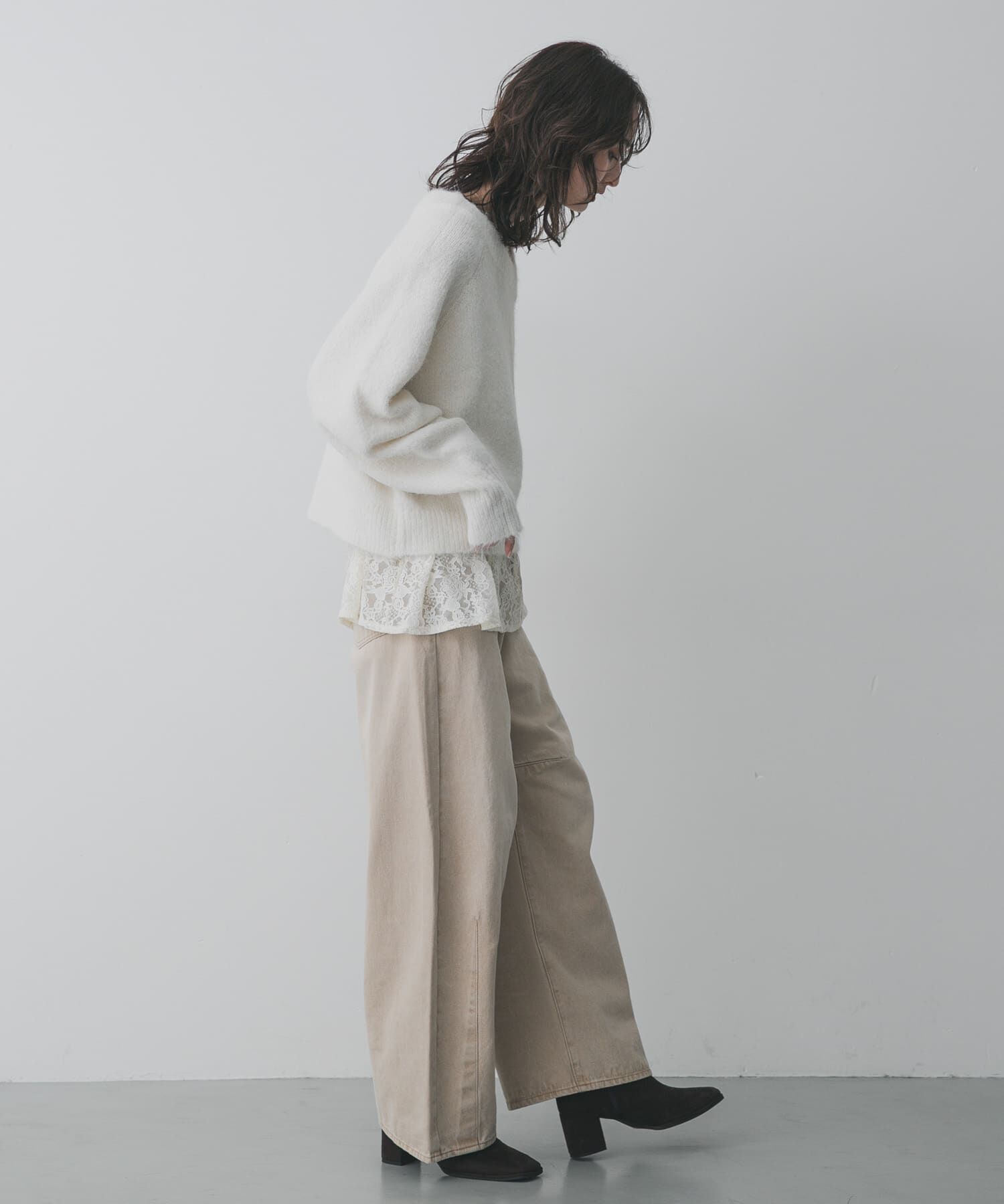 SENSE OF PLACE by URBAN RESEARCH「アシメネックニット」|ニット・セーター|