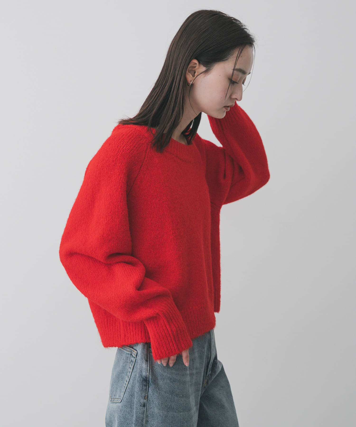 SENSE OF PLACE by URBAN RESEARCH「アシメネックニット」|ニット・セーター|