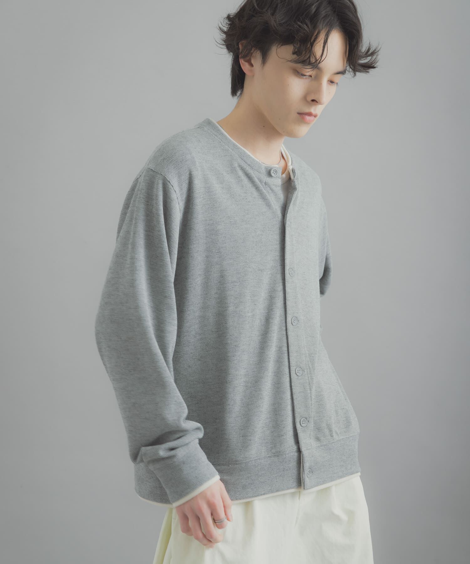 SENSE OF PLACE by URBAN RESEARCH「フェイクレイヤードクルーネックカーディガン」|カーディガン|