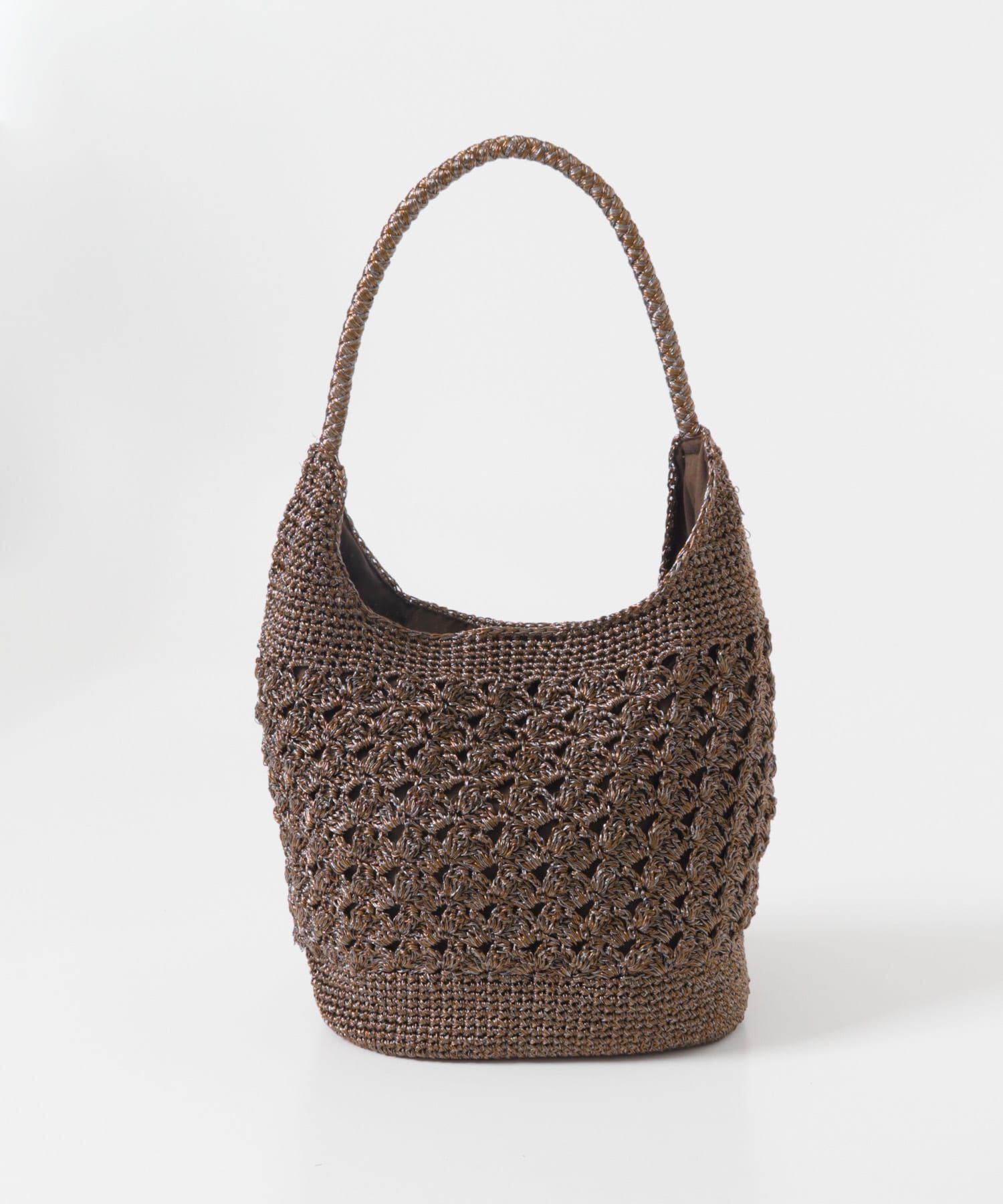 SENSE OF PLACE by URBAN RESEARCH「メタリックヤーンバッグ」|かごバッグ|