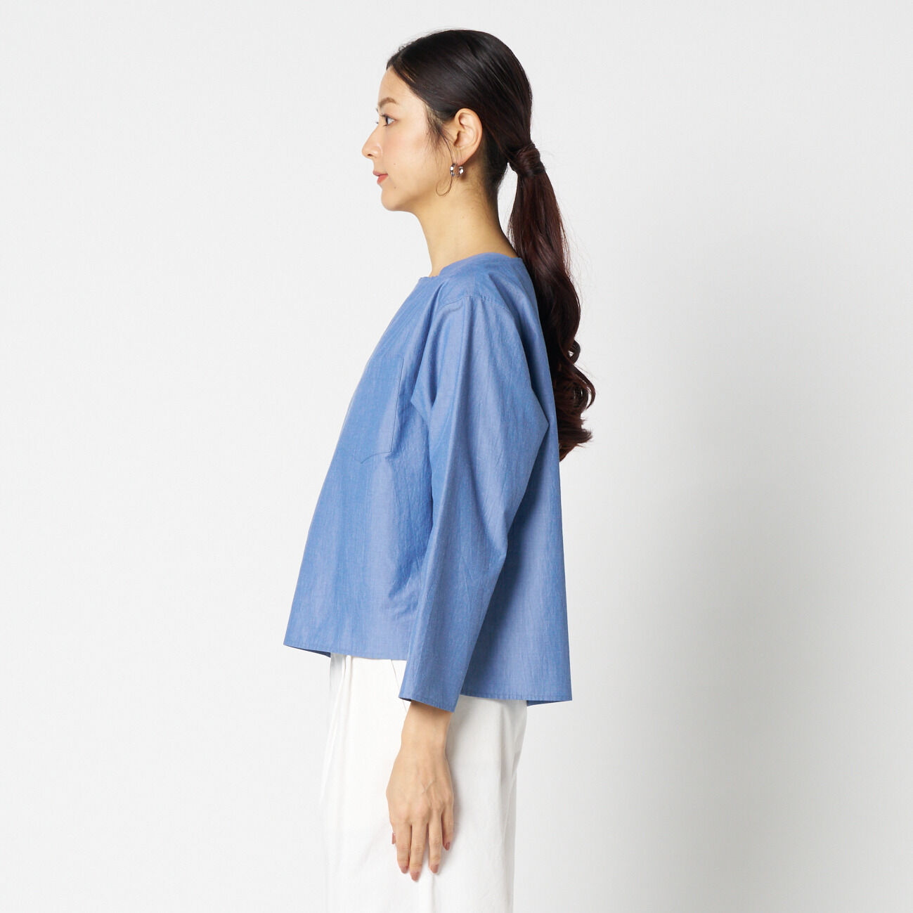 HELIOPOLE「HELIOPOLE SQUARE NECK PULLOVER」|シャツ・ブラウス|