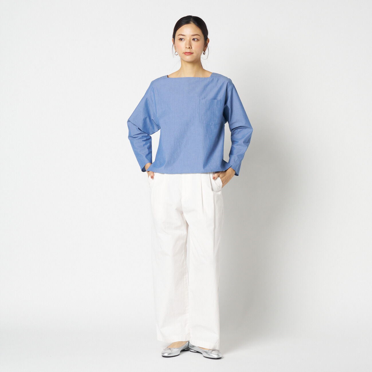 HELIOPOLE「HELIOPOLE SQUARE NECK PULLOVER」|シャツ・ブラウス|