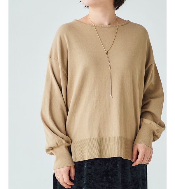 le.coeur blanc「《手洗い可能》ボリュームスリーブニットプルオーバー」|ニット・セーター|