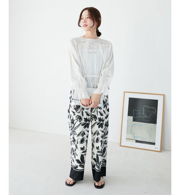  「《手洗い可能》Fanakaリバーレースブラウス」|シャツ・ブラウス|