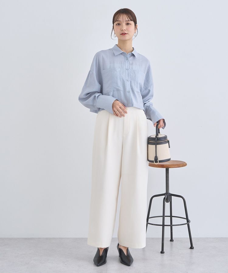 earth music&ecology「Wポケットショートシャツ」|シャツ・ブラウス|