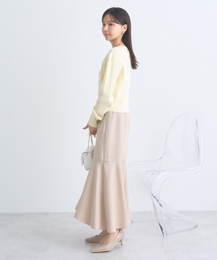 earth music&ecology「ミニケーブルコンパクトカーディガン」|カーディガン|