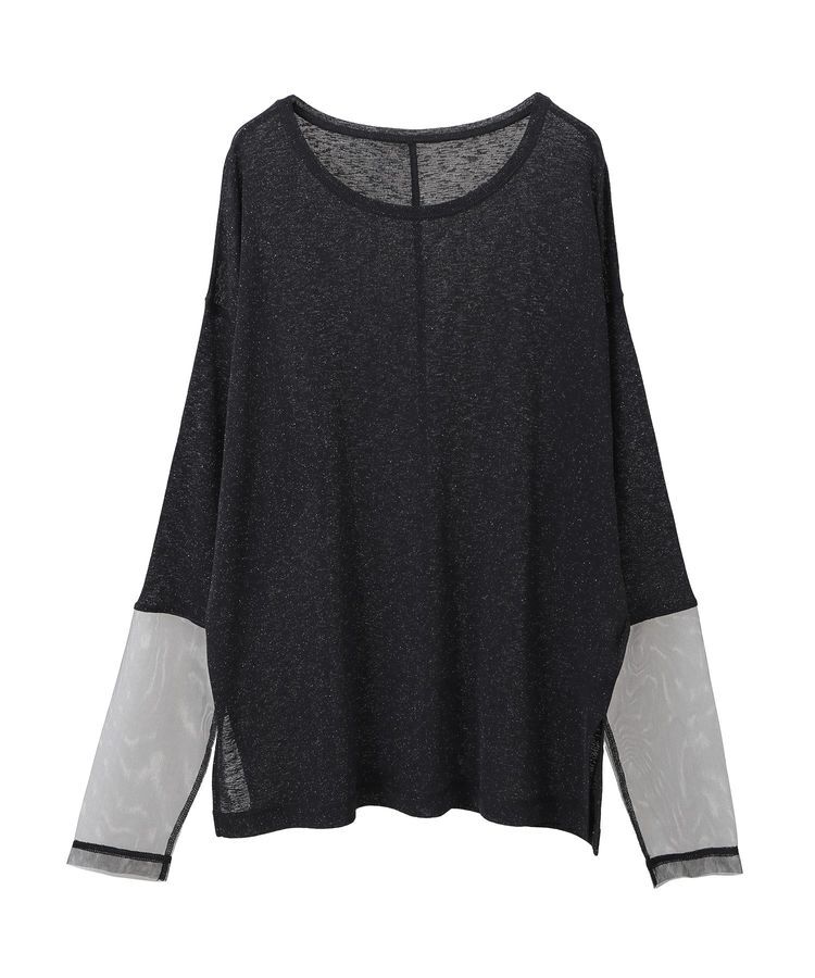 earth music&ecology「ラメシアースリーブプルオーバー」|Tシャツ・カットソー|