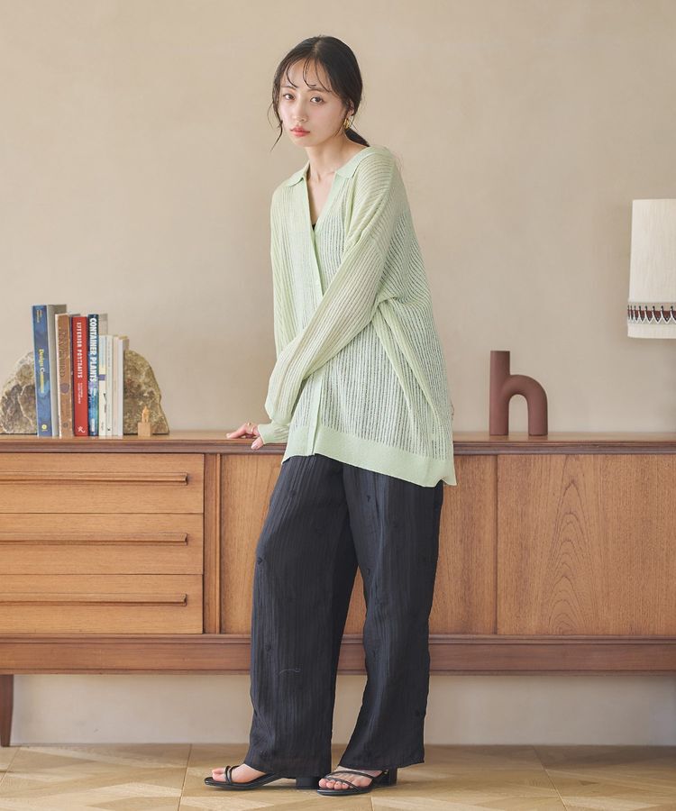 earth music&ecology「スキッパールーズカーディガン」|カーディガン|