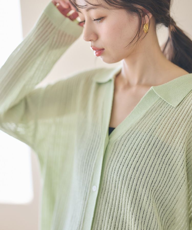 earth music&ecology「スキッパールーズカーディガン」|カーディガン|