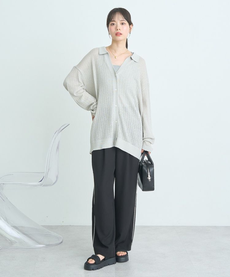 earth music&ecology「スキッパールーズカーディガン」|カーディガン|