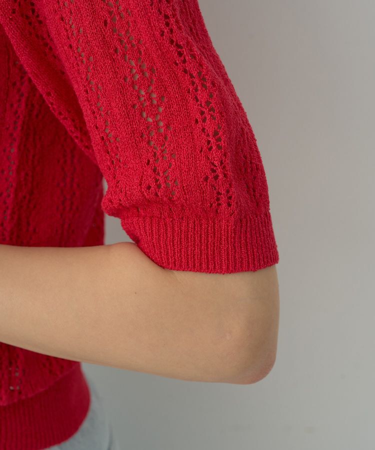 earth music&ecology「透かしニットプルオーバー」|ニット・セーター|