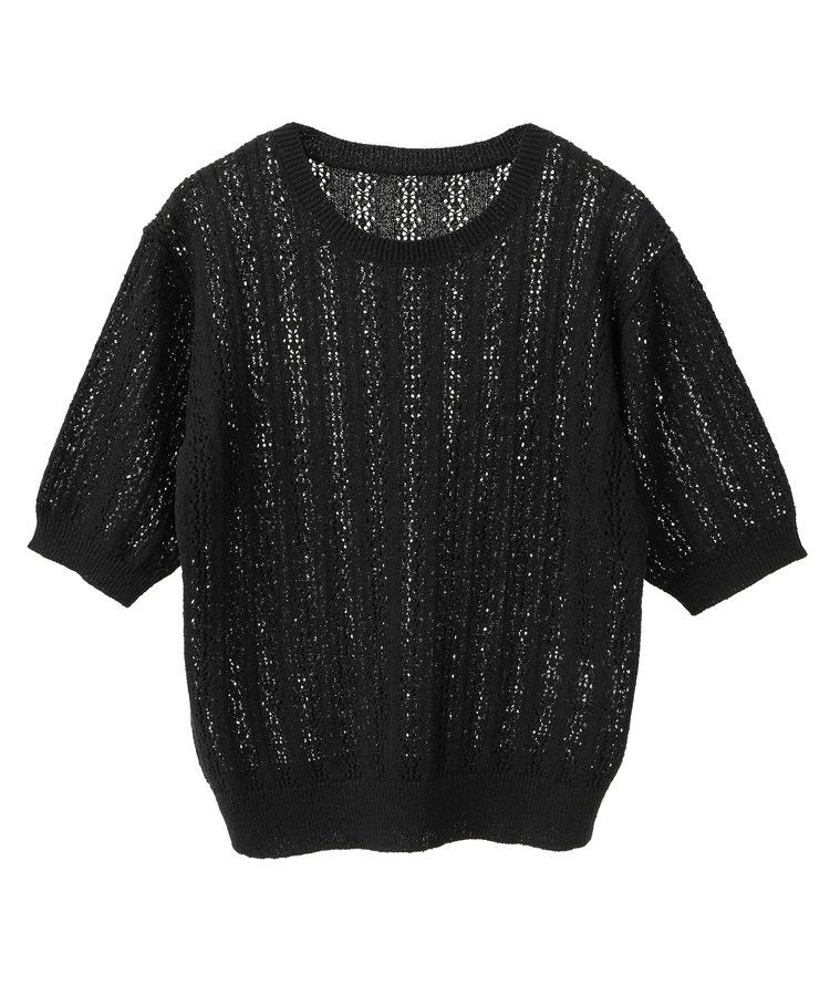 earth music&ecology「透かしニットプルオーバー」|ニット・セーター|