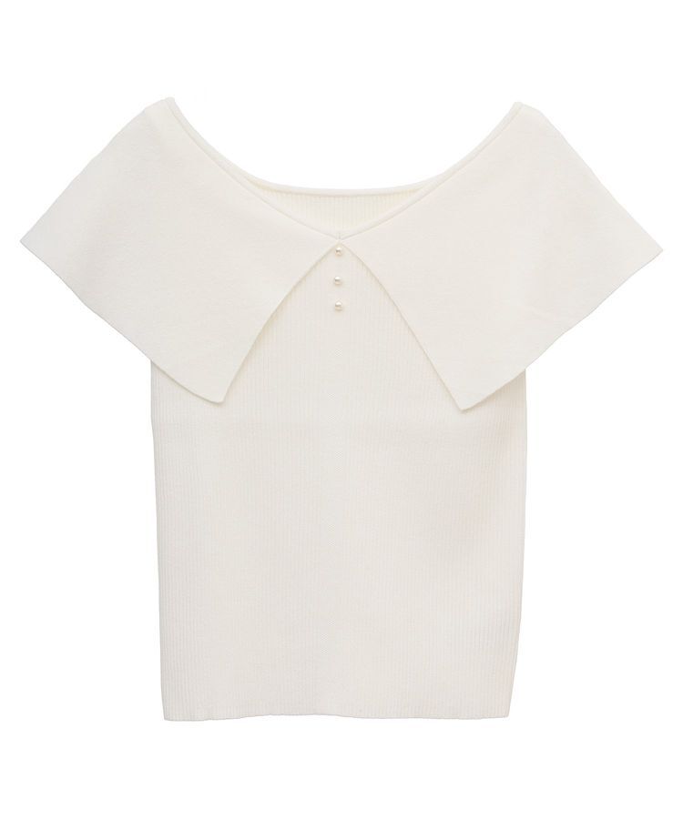 earth music&ecology「ビッグカラーノースリニットトップス」|ニット・セーター|