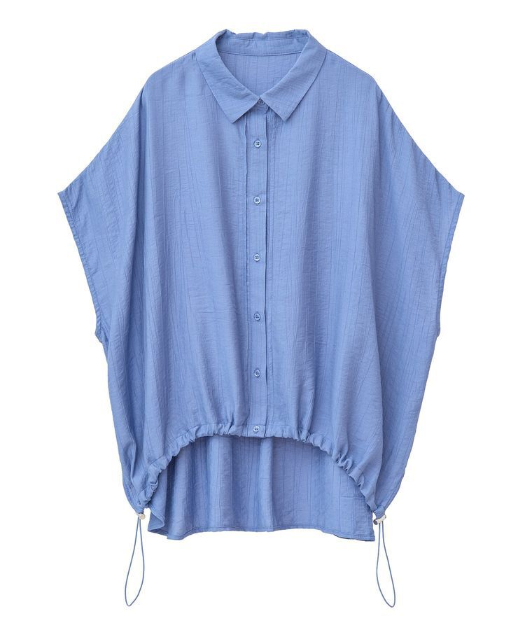 earth music&ecology「裾ドロストフレンチスリーブシャツ」|シャツ・ブラウス|