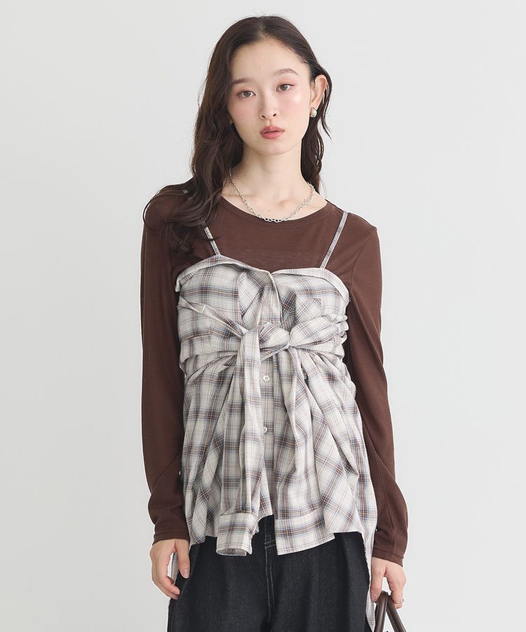 earth music&ecology「マルチウェイチェックシャツ」|シャツ・ブラウス|