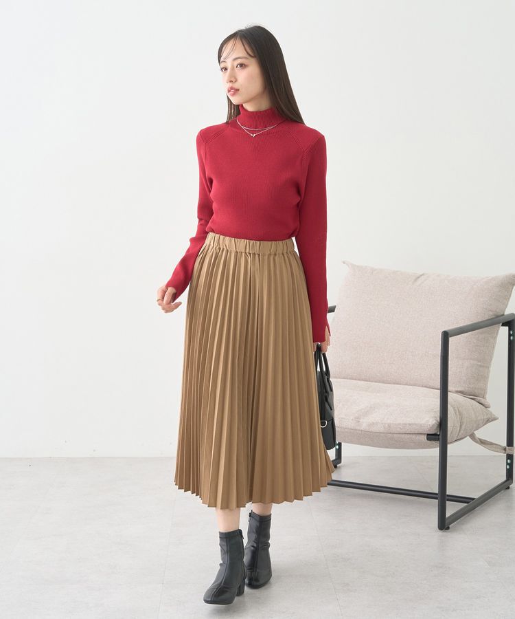 earth music&ecology「レンチング(TM)エコヴェロ(TM)(リブタートル)」|ニット・セーター|