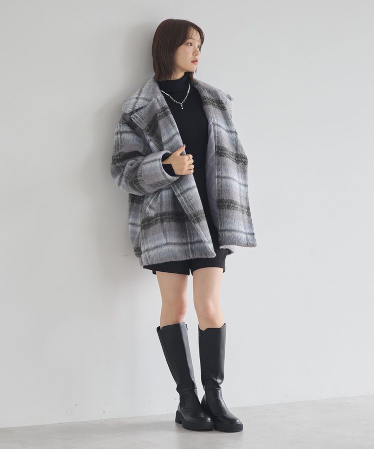 earth music&ecology「レンチング(TM)エコヴェロ(TM)(リブタートル)」|ニット・セーター|