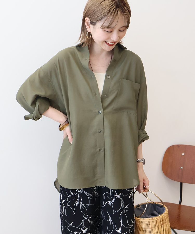 AMERICAN HOLIC「シアーボイルオーバーシルエットシャツ」|シャツ・ブラウス|