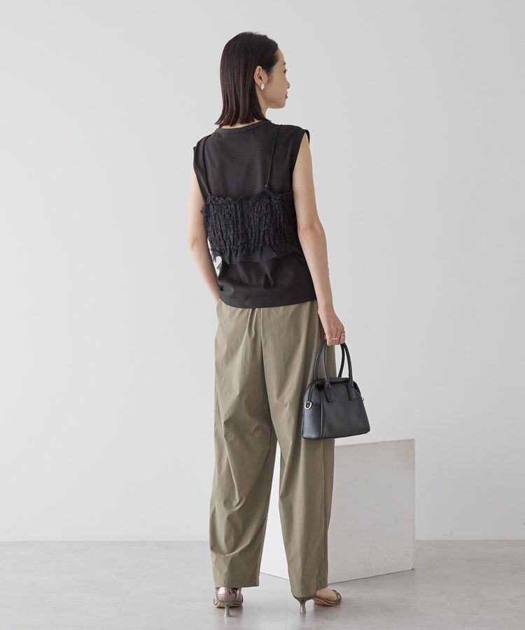 AMERICAN HOLIC「【2点セット】チュールキャミ+ノースリーブT」|Tシャツ・カットソー|