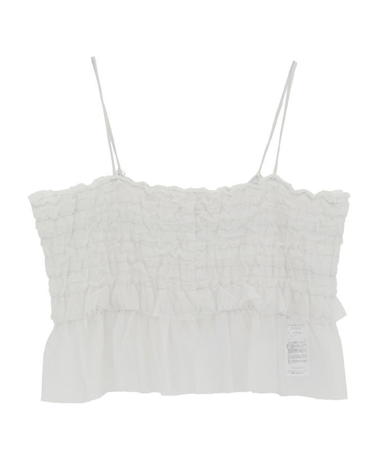 AMERICAN HOLIC「【2点セット】チュールキャミ+ノースリーブT」|Tシャツ・カットソー|