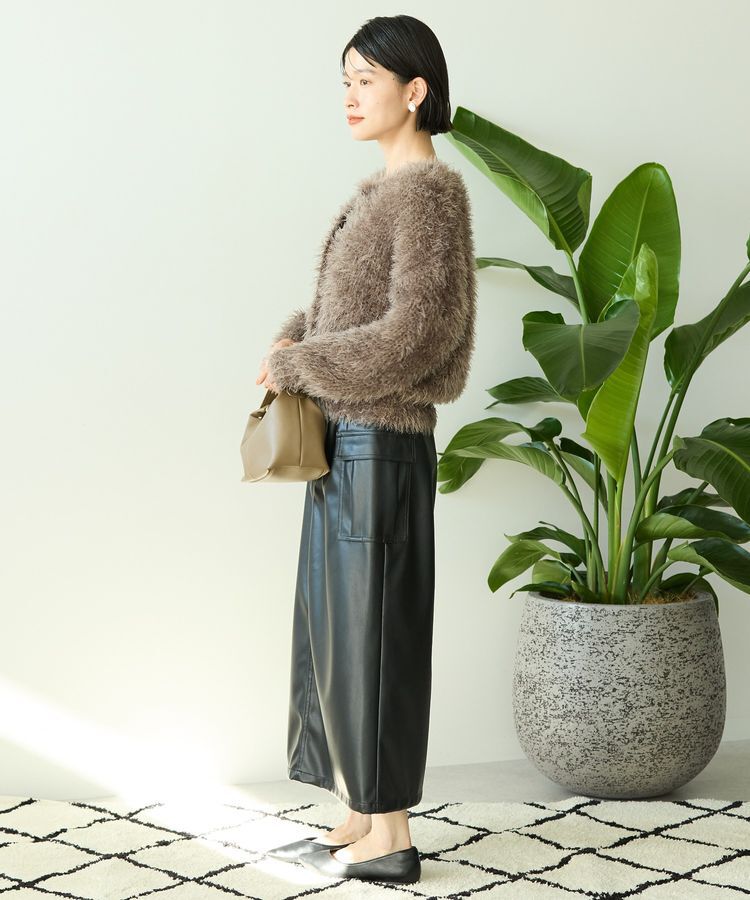 AMERICAN HOLIC「シャギーニットクルーネックカーディガン」|カーディガン|