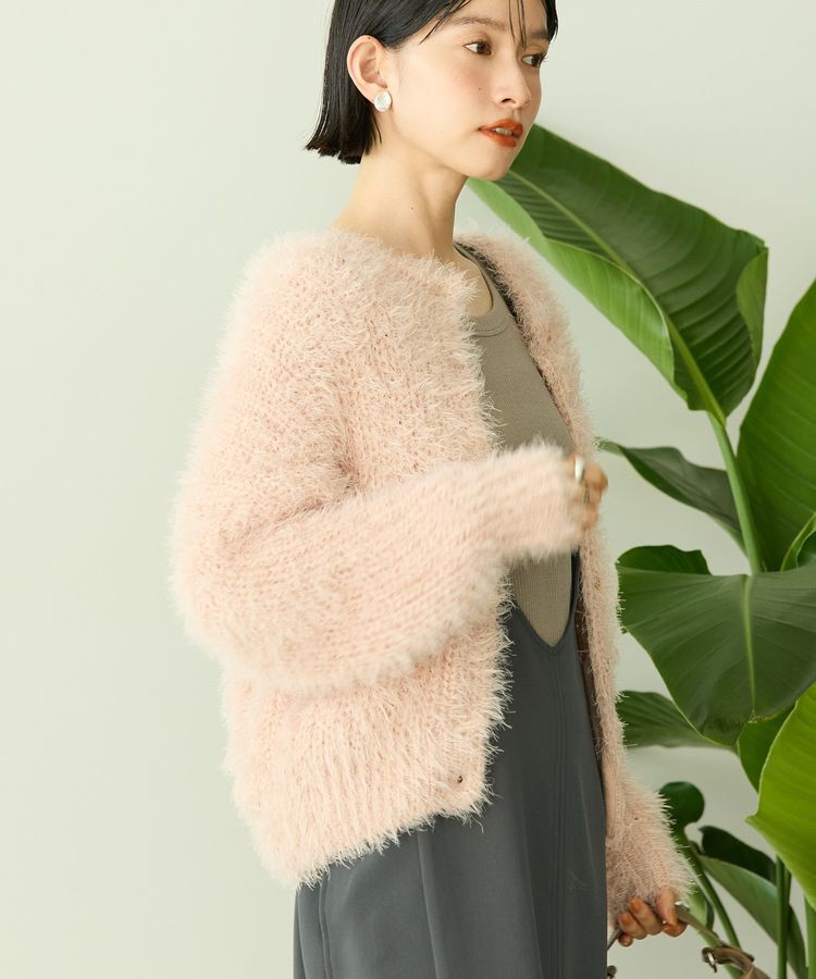 AMERICAN HOLIC「シャギーニットクルーネックカーディガン」|カーディガン|