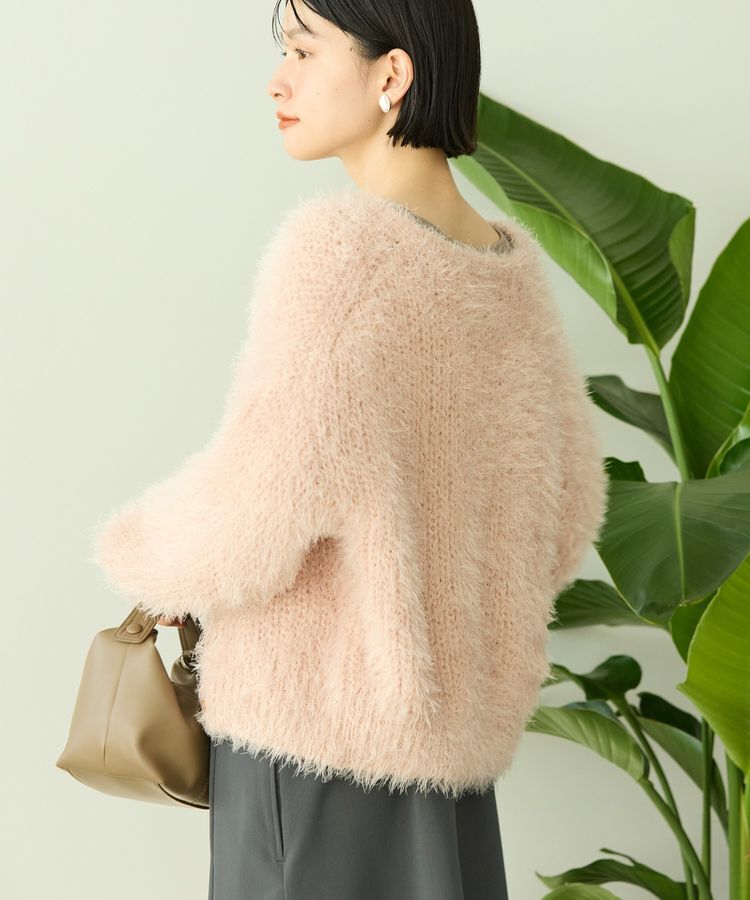 AMERICAN HOLIC「シャギーニットクルーネックカーディガン」|カーディガン|