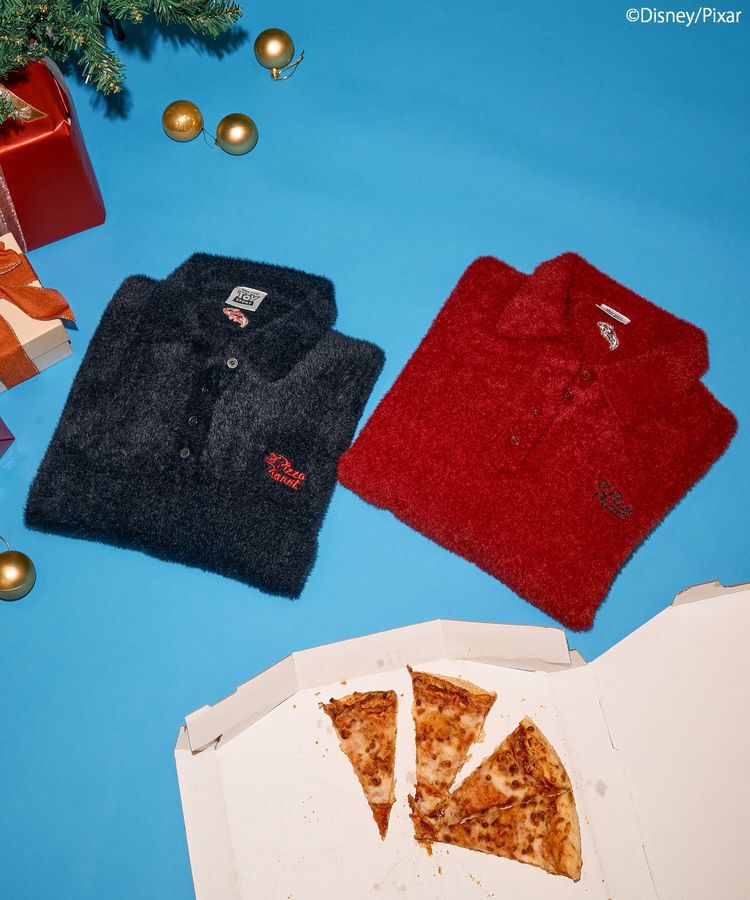 AMERICAN HOLIC「【PIZZA PLANET】衿付きニットプルオーバー」|ニット・セーター|
