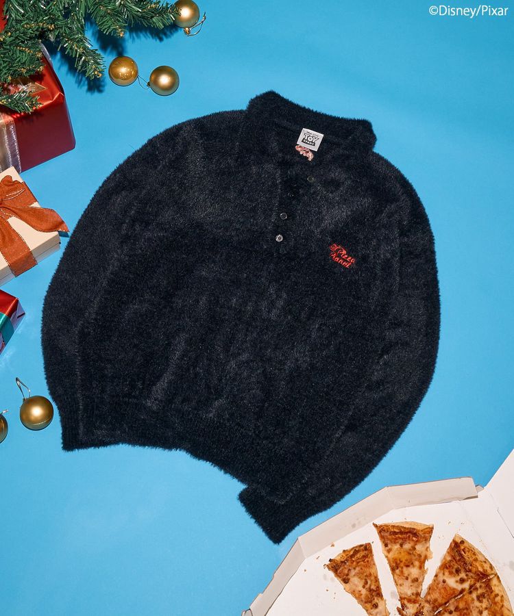 AMERICAN HOLIC「【PIZZA PLANET】衿付きニットプルオーバー」|ニット・セーター|