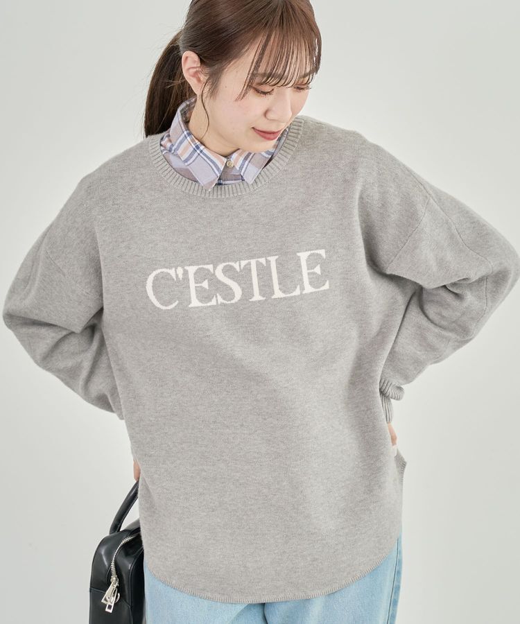 Green Parks「もちやわロゴニットプルオーバー」|ニット・セーター|