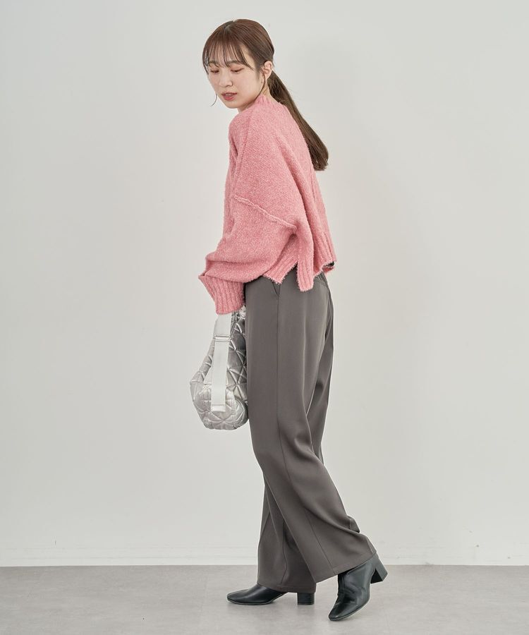 Green Parks「・Petit Fleur ブークレワイドニット」|ニット・セーター|