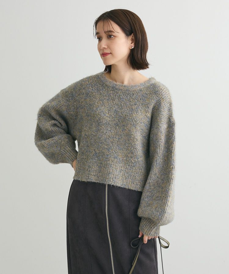 Green Parks「・ELENCARE DUE ミックスシャギーニット」|ニット・セーター|Beige