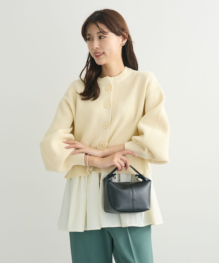 Green Parks「・ELENCARE DUE スソレイヤーニットカーディガン」|カーディガン|