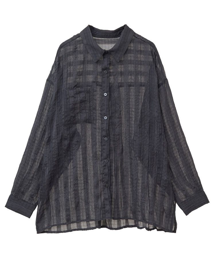 Green Parks「シアーワッシャーロングスリーブシャツ」|シャツ・ブラウス|