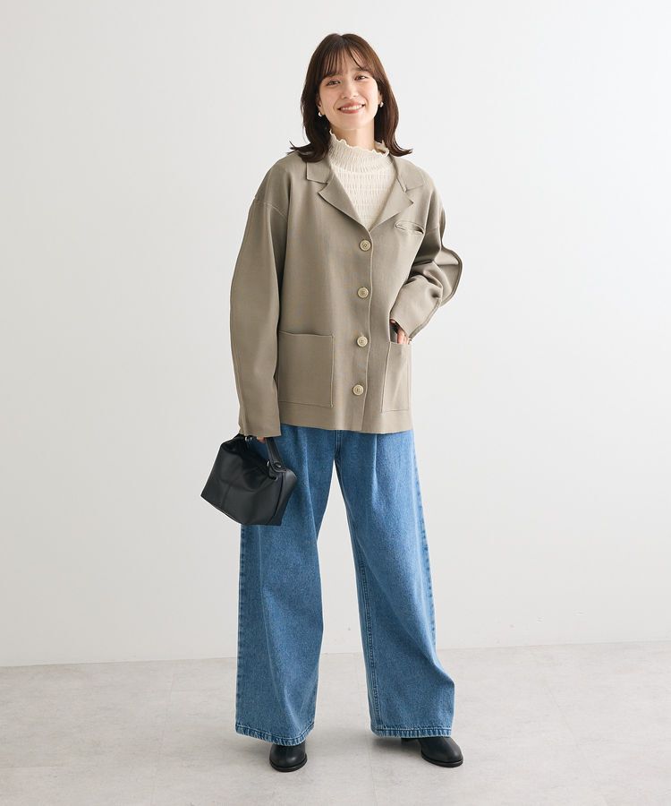 Green Parks「・ELENCARE DUE ニットシングルジャケット」|カーディガン|