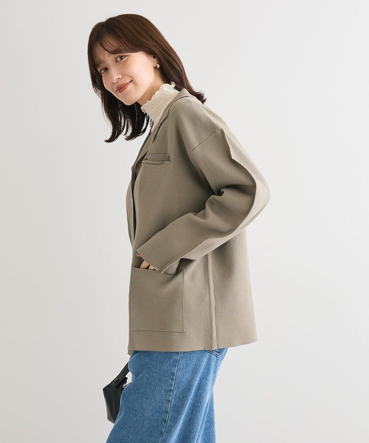 Green Parks「・ELENCARE DUE ニットシングルジャケット」|カーディガン|