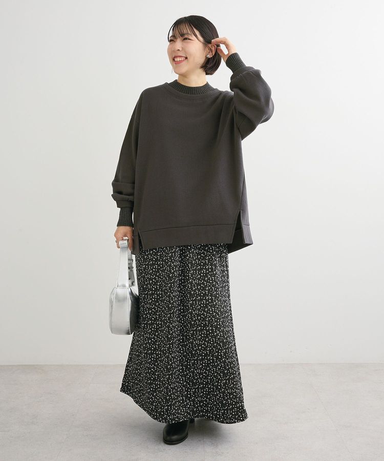 Green Parks「すっきり見えシルエットサテンナロースカート」|タイト|