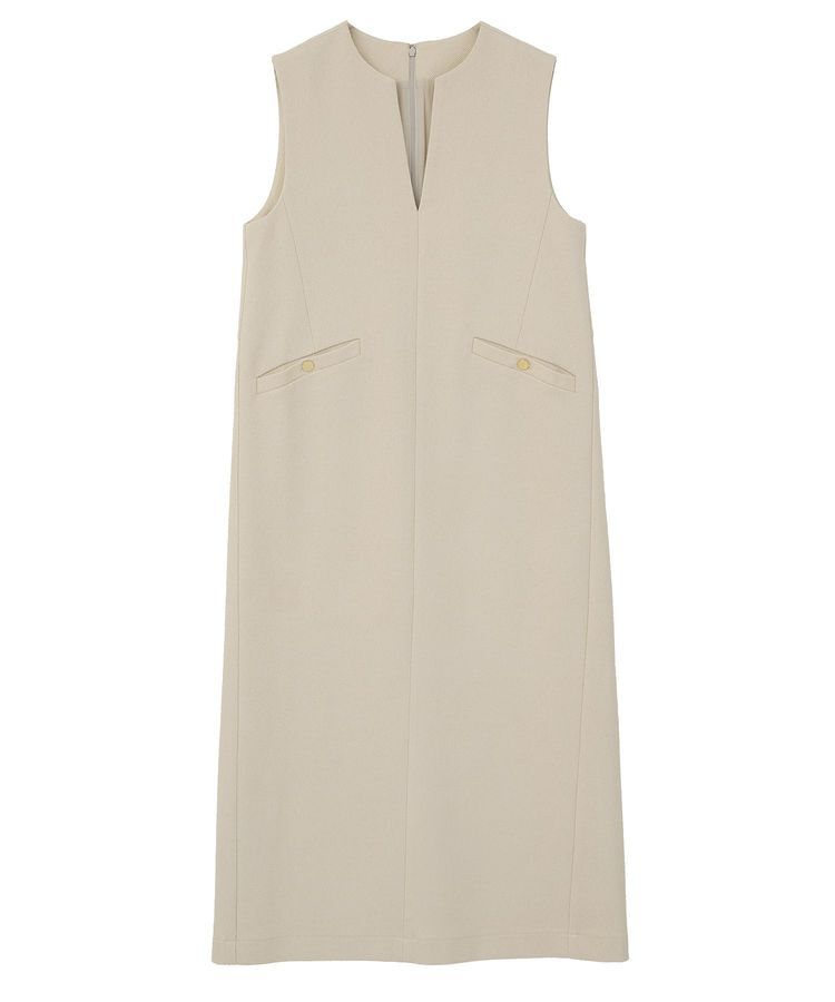 YECCA VECCA「キーネックジャンスカ」|ジャンパースカート|